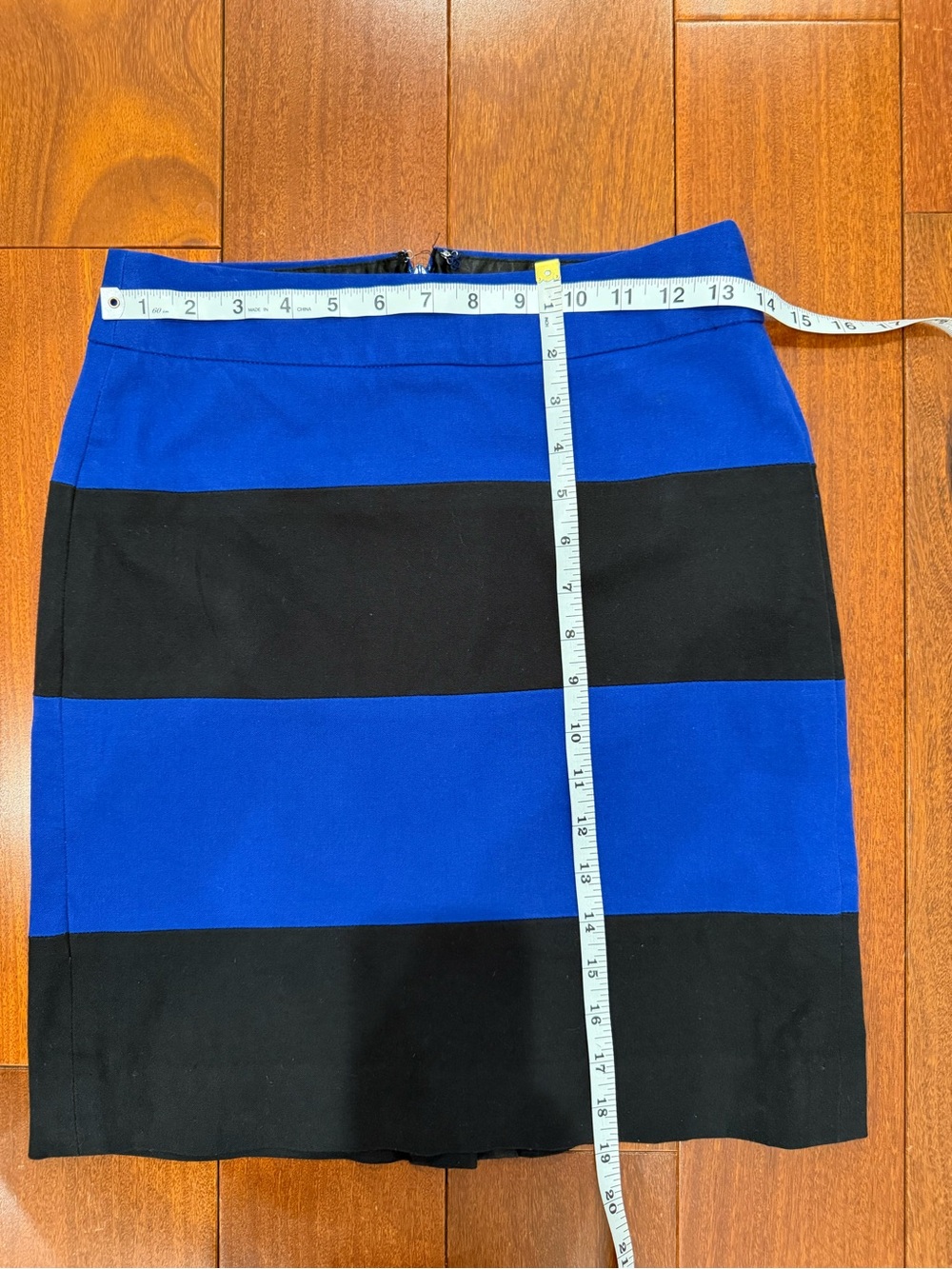Banana Republic Blue Black Colorblock Pencil Skirt -Size 2